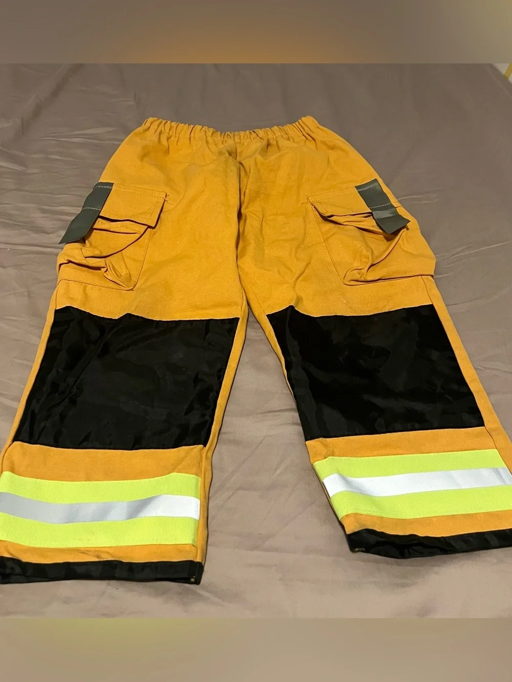 Teetot Firefighter Costume 2 Piece Unisex Child Size 3-4 Years Halloween dressup